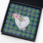 Gift For My Beautiful Girlfriend Necklace Valentine Necklace Clan Haliburton Tartan Cross Dancing Necklace Scottish Tartan Jewelry