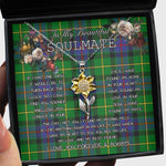 To My Beautiful Soulmate Sunflower Necklace In Your Eyes I Have Found My Home Clan Tait Tartan Jewelry For Girlfriend