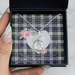 Rising Phoenix Necklace - Valentine Necklace Clan Meldrum Gordon Tartan Gift for Girlfriend, Gift for My Wife Rising Phoenix Necklace