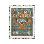 Personalized Gift Tartan Plaid Blanket Clan Balfour With Christmas Cookie Baking Crew Christmas Gift Blanket, Plaid Blanket, Christmas Fleece Blanket, Christmas Blanket, Tartan Blanket, Scottish Blanket, Scotland Blanket, Family Name Blanket, Custom Blanket, Personalized Blanket