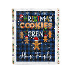 Personalized Gift Tartan Plaid Blanket Clan Home Hume With Christmas Cookie Baking Crew Christmas Gift Blanket, Plaid Blanket, Christmas Fleece Blanket, Christmas Blanket, Tartan Blanket, Scottish Blanket, Scotland Blanket, Family Name Blanket, Custom Blanket, Personalized Blanket