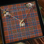 To My Beautiful Soulmate Necklace In Your Eyes I Have Found My Home Clan Cameron Of Lochiel Ancient Tartan Wishbone Dancing Necklace
