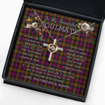 To My Beautiful Soulmate Necklace In Your Eyes I Have Found My Home Clan Carnegie Modern Tartan Cross Dancing Necklace