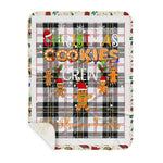 Personalized Gift Tartan Plaid Blanket Clan MacPherson Modern With Christmas Cookie Baking Crew Christmas Gift Sherpa Blanket, tartan sherpa blanket,buffalo plaid sherpa blanket,christmas sherpa blanket,Christmas Throw Blanket,green plaid sherpa blanket,green sherpa blanket