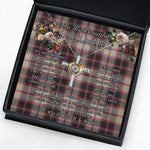 To My Beautiful Soulmate Necklace In Your Eyes I Have Found My Home Clan MacPherson Hunting Ancient Tartan Cross Dancing Necklace