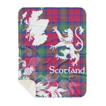 Sherpa Blanket - Tartan Blanket Thistle and Lion Scottish Clan Lindsay Ancient Plaid Blanket, plaid sherpa blanket queen,purple sherpa blanket,queen sherpa blanket,queen size sherpa blanket,red sherpa blanket,scottish tartan blankets,sherpa blanket,sherpa christmas blanket