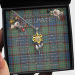 To My Beautiful Soulmate Sunflower Necklace In Your Eyes I Have Found My Home Clan Nicolson Hunting Ancient Tartan Jewelry For Girlfriend