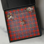 To My Beautiful Soulmate Necklace In Your Eyes I Have Found My Home Clan Fraser Tartan Crown Pendant Necklace