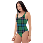 Scotstee Shop Women Swimsuite Clan Armstrong Ancient Tartan Plaid Sexy One Piece Swimsuit