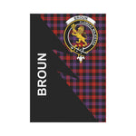 Scotstee Shop Brown Tartan Garden Flag - Flash Style
