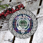 Scotstee Shop - Wood Clan Tartan Crest Badge Plaid Ornament Gift. Christmas Tree Ornament Tartan Ornament Great Christmas Ornaments Gift