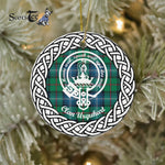 Scotstee Shop - Urquhart Clan Tartan Crest Badge Plaid Ornament Gift. Christmas Tree Ornament Tartan Ornament Great Christmas Ornaments Gift