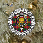 Wauchope Tartan Ornament,  ceramic ornament, personalized christmas ornaments, christmas tree ornaments, christmas door decorations, Plaid Ornament, Tartan Ceramic Ornament