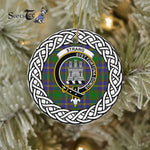 Strang (or Strange) Tartan Ornament,  ceramic ornament, personalized christmas ornaments, christmas tree ornaments, christmas door decorations, Plaid Ornament, Tartan Ceramic Ornament
