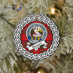 Stewart Of Appin Tartan Ornament,  ceramic ornament, personalized christmas ornaments, christmas tree ornaments, christmas door decorations, Plaid Ornament, Tartan Ceramic Ornament
