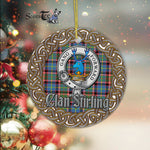 Scotstee Shop - Stirling Celtic Ring Plaid Ornament Gift. Christmas Tree Ornament Tartan Ornament Great Christmas Ornaments Gift
