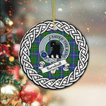 Turnbull Tartan Ornament,  ceramic ornament, personalized christmas ornaments, christmas tree ornaments, christmas door decorations, Plaid Ornament, Tartan Ceramic Ornament