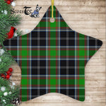 Webster Tartan Ornament Star Ornament, Christmas Star Decorations, ceramic ornament, Plaid Star Ceramic Ornament, Christmas Ornament Decorations Gift