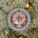 Scotstee Shop - Stewart (Stuart) Of Bute Clan Tartan Crest Badge Plaid Ornament Gift. Christmas Tree Ornament Tartan Ornament Great Christmas Ornaments Gift