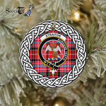 Straiton Tartan Ornament,  ceramic ornament, personalized christmas ornaments, christmas tree ornaments, christmas door decorations, Plaid Ornament, Tartan Ceramic Ornament