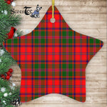 Stewart of Appin Modern Tartan Ornament Star Ornament, Christmas Star Decorations, ceramic ornament, Plaid Star Ceramic Ornament, Christmas Ornament Decorations Gift