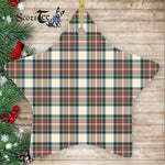 Stewart Dress Ancient Tartan Ornament Star Ornament, Christmas Star Decorations, ceramic ornament, Plaid Star Ceramic Ornament, Christmas Ornament Decorations Gift