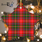 Somerville Tartan Ornament Star Ornament, Christmas Star Decorations, ceramic ornament, Plaid Star Ceramic Ornament, Christmas Ornament Decorations Gift