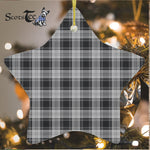Glendinning Tartan Ornament Star Ornament, Christmas Star Decorations, ceramic ornament, Plaid Star Ceramic Ornament, Christmas Ornament Decorations Gift