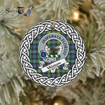Watson Tartan Ornament,  ceramic ornament, personalized christmas ornaments, christmas tree ornaments, christmas door decorations, Plaid Ornament, Tartan Ceramic Ornament