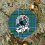 Scotstee Shop - Glen Scottish Clan Badge Plaid Ornament Gift. Christmas Tree Ornament Glen Clan Tartan Ornament Great Christmas Ornaments Gift