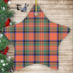 Stewart Royal Ancient Tartan Ornament Star Ornament, Christmas Star Decorations, ceramic ornament, Plaid Star Ceramic Ornament, Christmas Ornament Decorations Gift