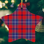 Wishart Dress Tartan Ornament Star Ornament, Christmas Star Decorations, ceramic ornament, Plaid Star Ceramic Ornament, Christmas Ornament Decorations Gift