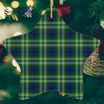Spottiswood Tartan Ornament Star Ornament, Christmas Star Decorations, ceramic ornament, Plaid Star Ceramic Ornament, Christmas Ornament Decorations Gift