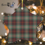 Scott Brown Ancient Tartan Ornament Star Ornament, Christmas Star Decorations, ceramic ornament, Plaid Star Ceramic Ornament, Christmas Ornament Decorations Gift