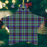Stevenson Tartan Ornament Star Ornament, Christmas Star Decorations, ceramic ornament, Plaid Star Ceramic Ornament, Christmas Ornament Decorations Gift