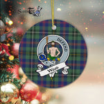 Scotstee Shop - Wood Scottish Clan Badge Plaid Ornament Gift. Christmas Tree Ornament Wood Clan Tartan Ornament Great Christmas Ornaments Gift