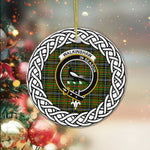 Walkinshaw Tartan Ornament,  ceramic ornament, personalized christmas ornaments, christmas tree ornaments, christmas door decorations, Plaid Ornament, Tartan Ceramic Ornament
