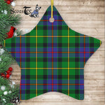 Tait Tartan Ornament Star Ornament, Christmas Star Decorations, ceramic ornament, Plaid Star Ceramic Ornament, Christmas Ornament Decorations Gift