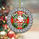 Scotstee Shop - Turnbull Clan Tartan Crest Badge Plaid Ornament Gift. Christmas Tree Ornament Tartan Ornament Great Christmas Ornaments Gift