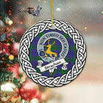Strachan Tartan Ornament,  ceramic ornament, personalized christmas ornaments, christmas tree ornaments, christmas door decorations, Plaid Ornament, Tartan Ceramic Ornament