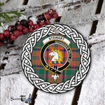 Stewart (Of Appin) Tartan Ornament,  ceramic ornament, personalized christmas ornaments, christmas tree ornaments, christmas door decorations, Plaid Ornament, Tartan Ceramic Ornament