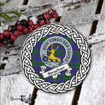 Strachan Tartan Ornament,  ceramic ornament, personalized christmas ornaments, christmas tree ornaments, christmas door decorations, Plaid Ornament, Tartan Ceramic Ornament