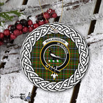 Walkinshaw Tartan Ornament,  ceramic ornament, personalized christmas ornaments, christmas tree ornaments, christmas door decorations, Plaid Ornament, Tartan Ceramic Ornament