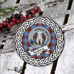 Spalding Tartan Ornament,  ceramic ornament, personalized christmas ornaments, christmas tree ornaments, christmas door decorations, Plaid Ornament, Tartan Ceramic Ornament