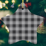 Glendinning Tartan Ornament Star Ornament, Christmas Star Decorations, ceramic ornament, Plaid Star Ceramic Ornament, Christmas Ornament Decorations Gift