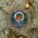Scotstee Shop - Wishart Celtic Circle Plaid Ornament Gift. Christmas Tree Ornament Tartan Ornament Great Christmas Ornaments Gift