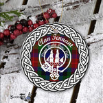 Scotstee Shop - Tennant Clan Tartan Crest Badge Plaid Ornament Gift. Christmas Tree Ornament Tartan Ornament Great Christmas Ornaments Gift