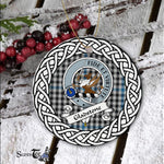 Gladstone Tartan Ornament,  ceramic ornament, personalized christmas ornaments, christmas tree ornaments, christmas door decorations, Plaid Ornament, Tartan Ceramic Ornament