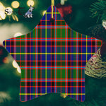 Glas Tartan Ornament Star Ornament, Christmas Star Decorations, ceramic ornament, Plaid Star Ceramic Ornament, Christmas Ornament Decorations Gift