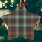 Scott Brown Ancient Tartan Ornament Star Ornament, Christmas Star Decorations, ceramic ornament, Plaid Star Ceramic Ornament, Christmas Ornament Decorations Gift